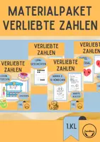 Vorschau - Arbeitsblätter - Materialpaket Verliebte Zahlen Arbeitsblätter und Legematerial - Deckblatt