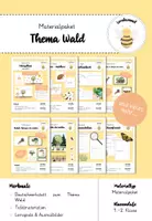 Vorschau - Mal- und Bastelvorlagen - Materialpaket zum Thema Wald - Deckblatt