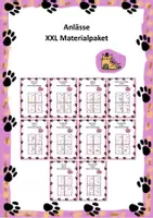 Vorschau - Mal- und Bastelvorlagen - XXL Materialpaket Anlässe - Deckblatt