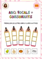 Vista previa - Refuerzo / NEE / Materiales de apoyo - ABC: vocals + consonants - Portada