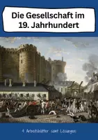 Vorschau - Arbeitsblätter - Materialpaket Gesellschaft und soziale Frage im 19. Jahrhundert 📦 Geschichte Sekundarstufe 1 - Deckblatt