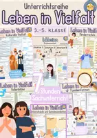 Vorschau - Unterrichtsreihen - Materialpaket Unterrichtsreihe "Leben in Vielfalt" - Deckblatt