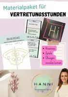 Vorschau - Arbeitsblätter - XL Materialpaket für tolle Vertretung / Vertretungsstunden - kreativ, humorvoll, soziales Lernen - Deckblatt