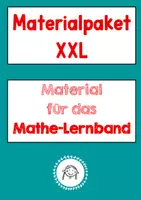Vorschau - Stundenentwürfe - Bundle: Wachsendes Materialpaket mit Material für das Mathe- Lernband - Deckblatt