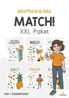 Vorschau - Spiele - Match: XXL Materialpaket für den DaZ- / DaF- bzw. Deutschunterricht - Deckblatt