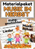 Vorschau - Arbeitsblätter - Musik im Herbst - Materialpaket Jg.4-6 - Deckblatt