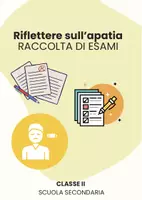 anteprima - Compiti in classe/Test - Riflettere sull'apatia (Raccolta di esami) - Pagina di copertina