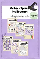 Vorschau - Arbeitsblätter - Materialpaket Halloween Englischunterricht - Deckblatt