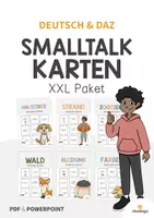 Vorschau - Spiele - Smalltalk-Karten: XXL Materialpaket für den DaZ- / DaF- bzw. Deutschunterricht - Deckblatt