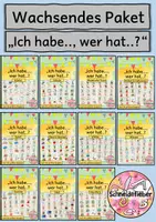 Vorschau - Spiele - Wachsendes Materialpaket, Spiel, Ich habe, wer hat, Wortschatz, Förderschule - Deckblatt