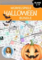 Vorschau - Spiele - Würfelspiel - Halloween BUNDLE | Zeitformen und Grammatik - Deckblatt