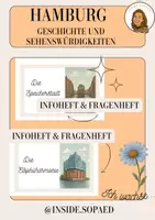 Vorschau - Arbeitsblätter - Entdecke Hamburg, die Geschichte und seine Sehenswürdigkeiten - Deckblatt