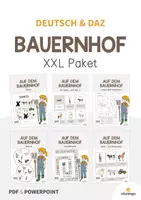Vorschau - Arbeitsblätter - Bauernhof: XXL Materialpaket für DAZ / DAF / Deutsch - Deckblatt