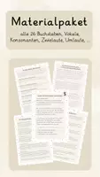 Vorschau - Text - Materialpaket zu allen Buchstaben & Lauten - Deckblatt