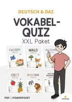 Vorschau - Spiele - Vokabel-Quiz: XXL Materialpaket für den DaZ- / DaF- bzw. Deutschunterricht - Deckblatt