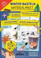 Vorschau - Arbeitsblätter - Winter Basteln ❄️🎨 XXL Kreativpaket für den Unterricht | Malen, Schneiden & Gestalten - Deckblatt