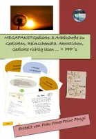 Vorschau - Stundenentwürfe - MEGA Materialpaket Gedichte Klasse 6 - 9 (wachsend) - Deckblatt