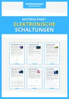 Vorschau - Arbeitsblätter - Technik - Elektronische Schaltungen - Materialpaket - Deckblatt