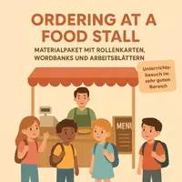 Vorschau - Stundenentwürfe - Unterrichtsbesuch: Ordering at a food stall - Deckblatt