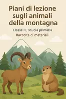 anteprima - Piani di lezione - Raccolta di materiali: Piani di lezione sugli animali della montagna - Pagina di copertina