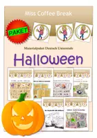 Vorschau - Arbeitsblätter - 🎃 HALLOWEEN 👻 (Materialpaket Deutsch) - Deckblatt