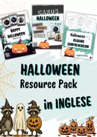 anteprima - Esercizi - Halloween Pack in inglese – Lettura e carte di vocabolario - Pagina di copertina