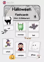 Vorschau - Spiele - Materialpaket „Halloween“ 3. Klasse Englisch - Deckblatt