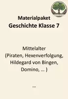 Vorschau - Arbeitsblätter - Materialpaket Geschichte Klasse 7 (Mittelalter) - Deckblatt