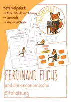 Vorschau - Arbeitsblätter - Materialpaket: Ergonomische Sitzhaltung - Deckblatt