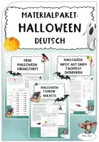 Vorschau - Stundenentwürfe - Halloween-Materialpaket Deutsch - Deckblatt
