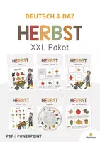 Vorschau - Arbeitsblätter - Herbst: XXL Materialpaket für DAZ / DAF / Deutsch - Deckblatt
