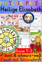 Vorschau - Arbeitsblätter - Heilige Elisabeth von Thüringen Klasse 1-2 SPARPAKET Religion - Deckblatt