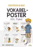 Vorschau - Poster - Vokabel-Poster: XXL Materialpaket für den DaZ- / DaF- bzw. Deutschunterricht - Deckblatt