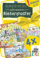 Vorschau - Mal- und Bastelvorlagen - 4 x Jahreszeiten-Riesenposter: kollektive Ausmalbilder - Deckblatt