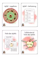 Vorschau - Arbeitsblätter - Materialpaket - der Apfel - Deckblatt