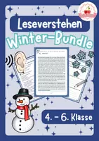 Vorschau - Arbeitsblätter - Deutsch Leseverstehen Winter-Bundle (Klasse 4-6) - Deckblatt