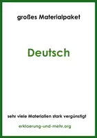 Vorschau - Stundenentwürfe - Deutsch (großes Materialpaket) - Deckblatt