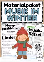 Vorschau - Arbeitsblätter - Musik im Winter - Materialpaket Jg.3-6 - Deckblatt