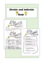 Vorschau - Arbeitsblätter - Materialpaket Direkte und indirekte Rede - Deckblatt