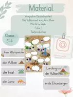 Vorschau - Unterrichtsreihen - Materialpaket Die Vulkaninsel Einheit - Deckblatt