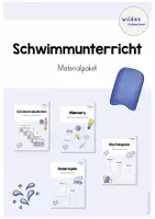 Vorschau - Stationenlernen - Materialpaket - Schwimmunterricht - Deckblatt