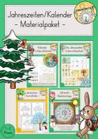 Vorschau - Stundenentwürfe - Kalender Monate Jahreszeiten Feste Materialpaket - Deckblatt