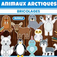 Aperçu - Jeux - Animaux de l’Arctique Bricolages – Bundle - Page de couverture