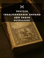 Vorschau - Stundenentwürfe - Materialpaket "Inhaltsangaben anhand von Sagen" Jgst. 6/7 (9 Doppelstunden) - Deckblatt