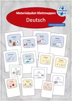 Vorschau - Arbeitsblätter - wachsendes Materialpaket mit Klettmappen im Fach Deutsch - Deckblatt