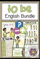 Vista previa - Hojas de trabajo - Forms of TO BE - English Bundle - Portada