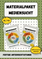 Vorschau - Arbeitsblätter - Materialpaket Mediensucht - Deckblatt