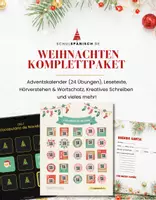 Vorschau - Arbeitsblätter - Spanisch Weihnachten Komplettpaket A1–A2 – Adventskalender (24 Übungen), Lesetexte, Hörverstehen & Wortschatz - Deckblatt