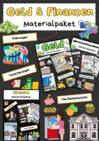 Vorschau - Stundenentwürfe - Geld & Finanzen Materialpaket: Wirtschaft, Steuern, Wirtschaftsordnungen & Banken - Deckblatt