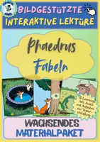 Vorschau - Interaktives Material - Wachsendes Materialpaket: Phaedrus, Fabeln - bildgestützte interaktive Lektüre - Deckblatt